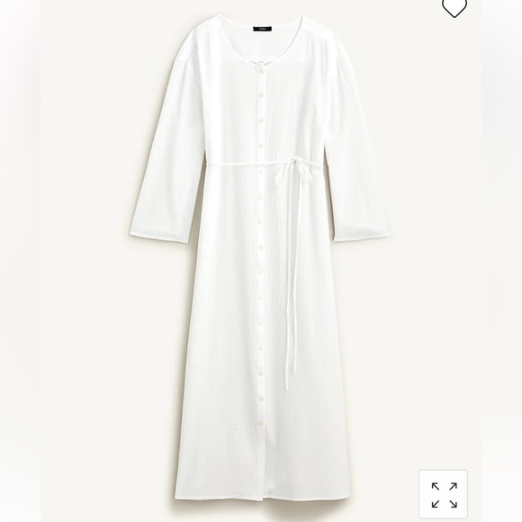 J. Crew Swim J Crew White Gauze Swim Coverup Dress Soft Gauze Buttondown Tunic Dress Poshmark